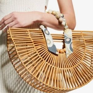 Cult Gaia Fan Ark Bamboo Top-Handle Bag. Never used. Authentic
